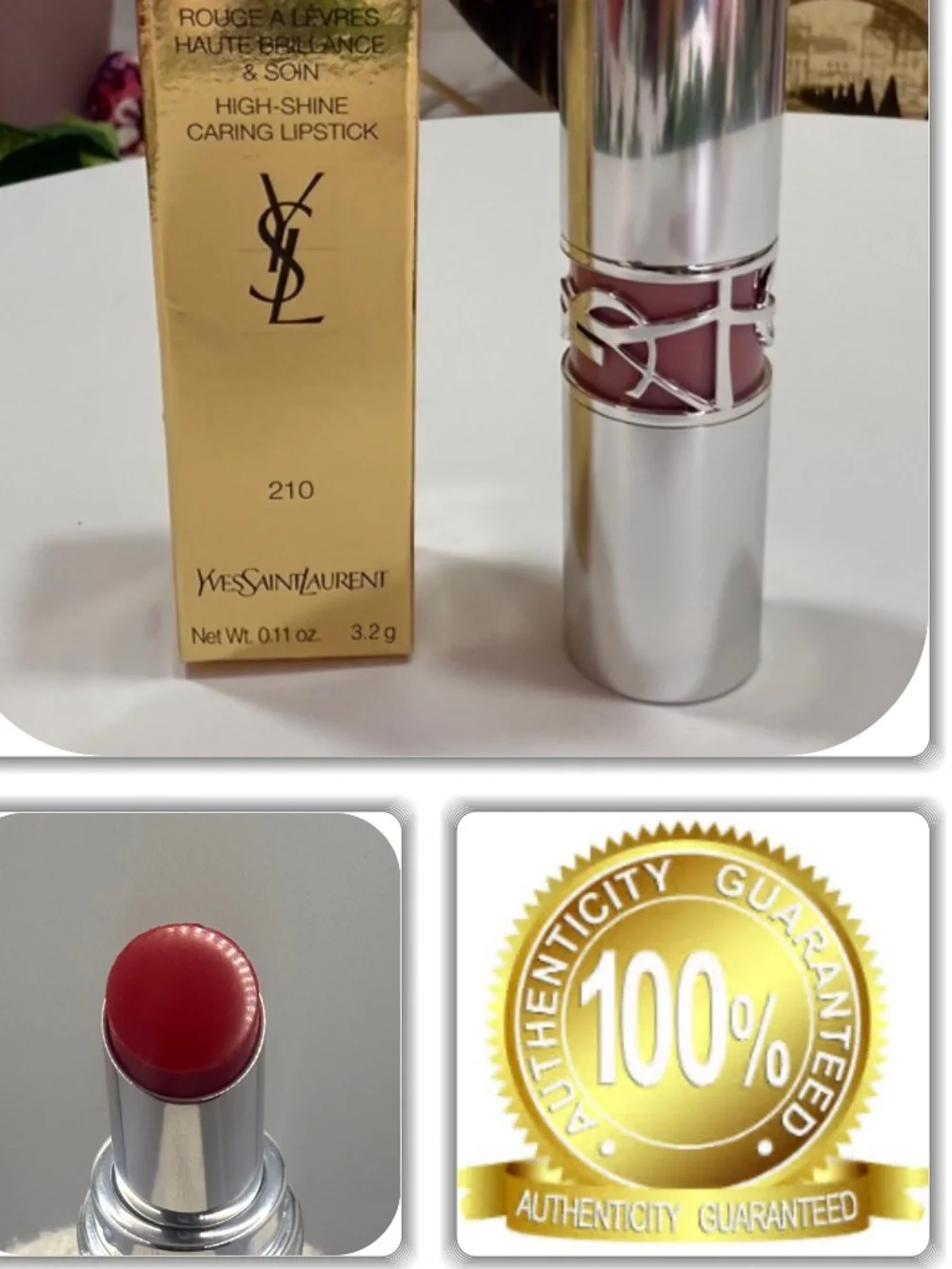 GORGEOUS NWB-YSL LOVESHINE HIGH SHINE CARING LIPSTICK! (MADE IN FRANCE)